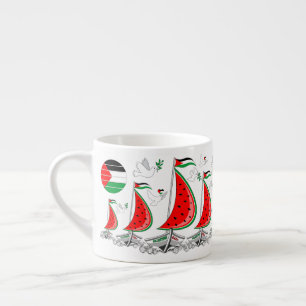 Freedom Global Sumud Flotilla Boats to Gaza Espressotasse