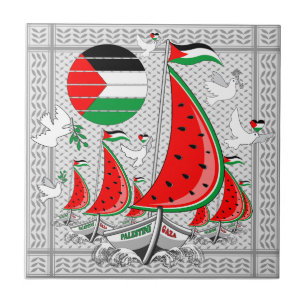 Freedom Global Sumud Flotilla Boats to Gaza Fliese