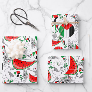 Freedom Global Sumud Flotilla Boats to Gaza Geschenkpapier Set