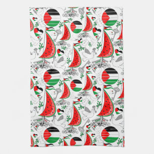 Freedom Global Sumud Flotilla Boats to Gaza Geschirrtuch