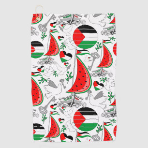 Freedom Global Sumud Flotilla Boats to Gaza Golfhandtuch
