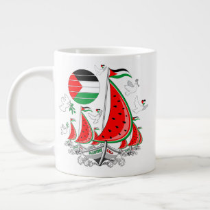 Freedom Global Sumud Flotilla Boats to Gaza Jumbo-Tasse
