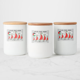 Freedom Global Sumud Flotilla Boats to Gaza Lebensmitteletikett
