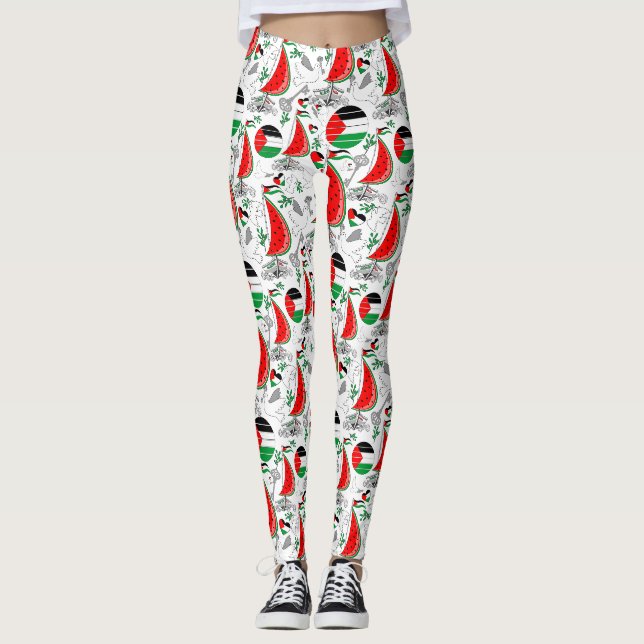 Freedom Global Sumud Flotilla Boats to Gaza Leggings (Vorderseite)