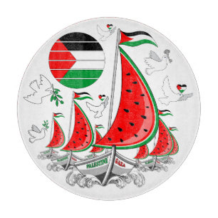 Freedom Global Sumud Flotilla Boats to Gaza Schneidebrett
