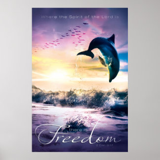 FREEDOM - Inspiration Christian Art Poster