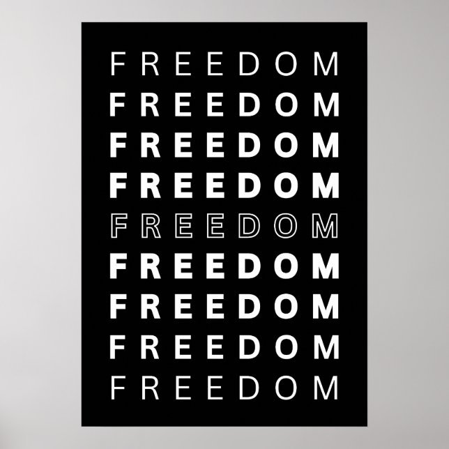 FREEDOM. Inspiration Poster (Vorne)