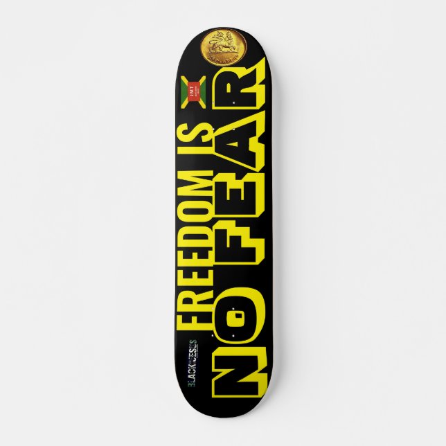 FREEDOM IS NO FEAR  7 3/4" Skateboard Deck (Vorne)