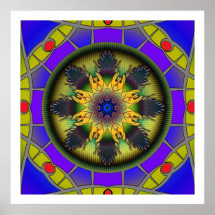 Freedom Mandala Poster