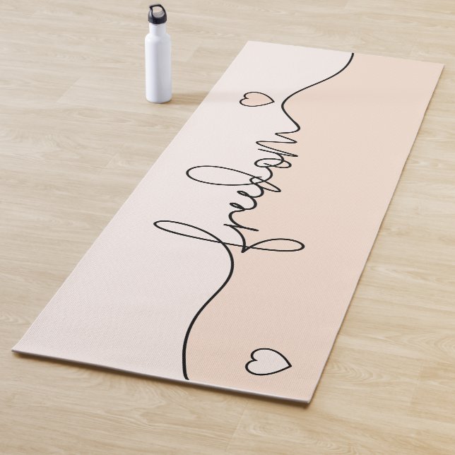 Freedom Minimalist Typography Design Yogamatte (Beispiel)