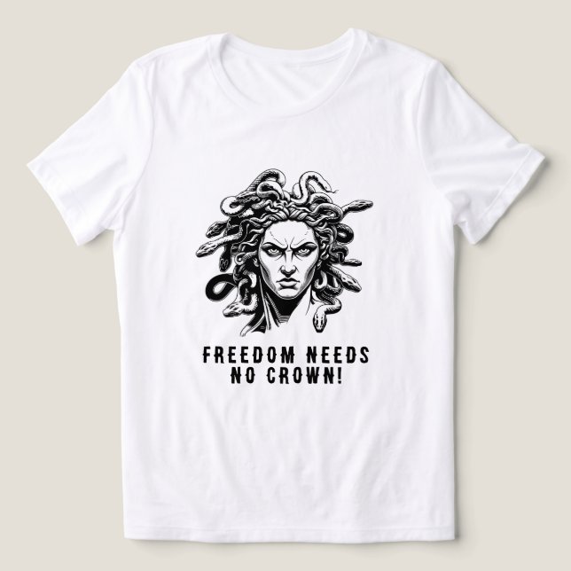 Freedom Needs No Crown! Tri-Blend Shirt (Design Vorderseite)