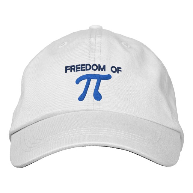 Freedom of Pi Bestickte Kappe (Vorderseite)