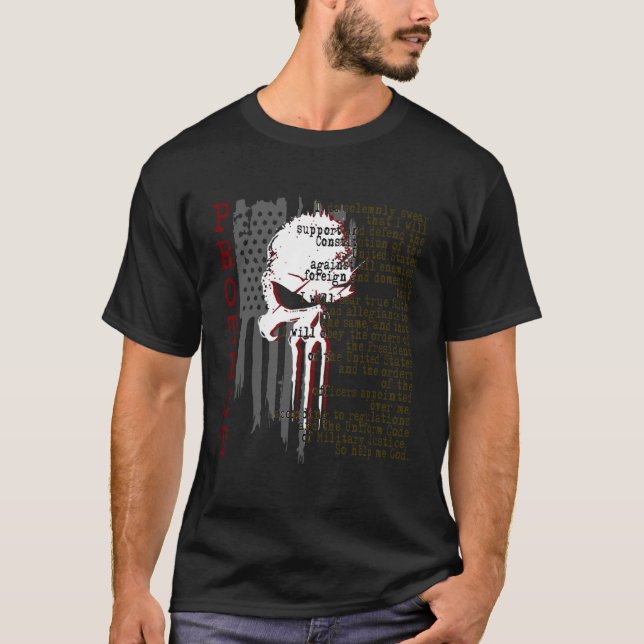 Freedom Over Fear Pro Gun USA Flag 2. Änderung T-Shirt (Vorderseite)