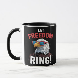 Freedom Patriot Lass Freedom Ring Tasse
