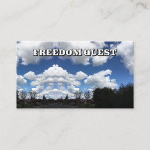 FREEDOM QUEST ( Sie können die Wörter ändern ) Visitenkarte
