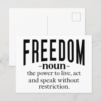 Freedom Retro Inspiration Zitate: Zeitloses Wisdo Postkarte