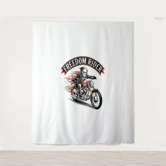 FreeDom Rider Biker Wandteppich