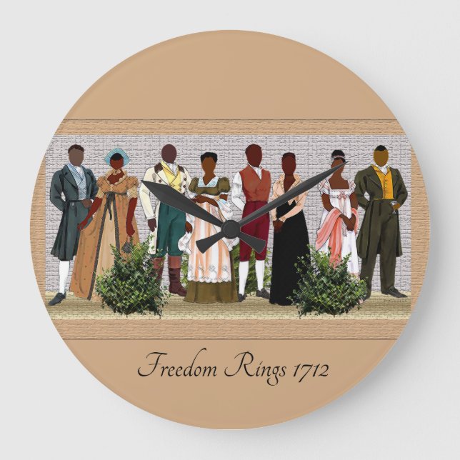 Freedom Rings 1712  Große Wanduhr (Vorderseite)