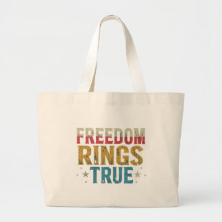Freedom Rings True Jumbo Stoffbeutel
