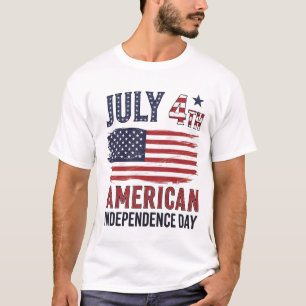 Freedom Soars - Majestic Bald Eagle 4. Juli T-Shirt