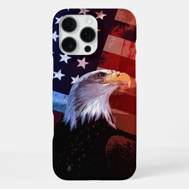 "Freedom Soars - Patriotic Eagle Edition" iPhone 16 Pro Max Hülle (Rückseite)