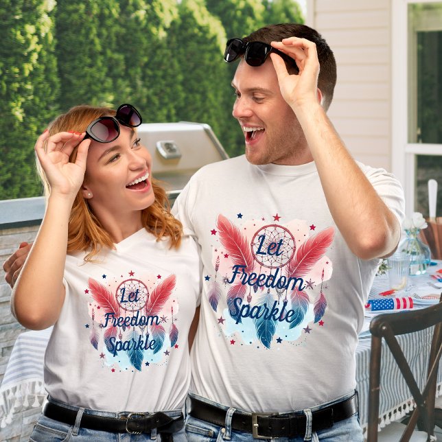 Freedom Sparkle Dreamcatcher gelassen T-Shirt (Von Creator hochgeladen)