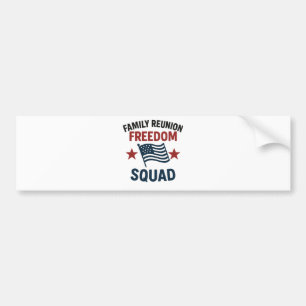 Freedom Squad Familien-Wiedersehens-Shirt – USA Pa Autoaufkleber