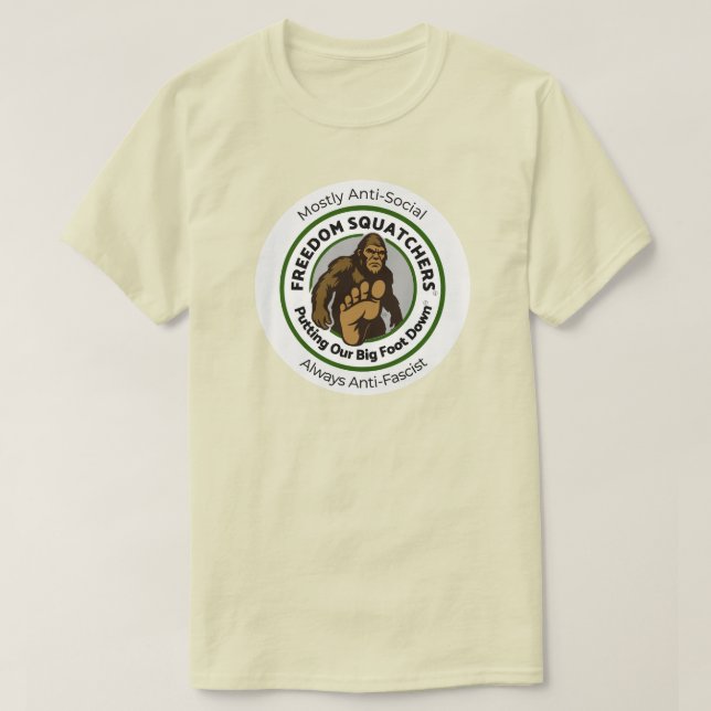 Freedom Squatchers "Anti-Social" T-Shirt (v2) (Design vorne)