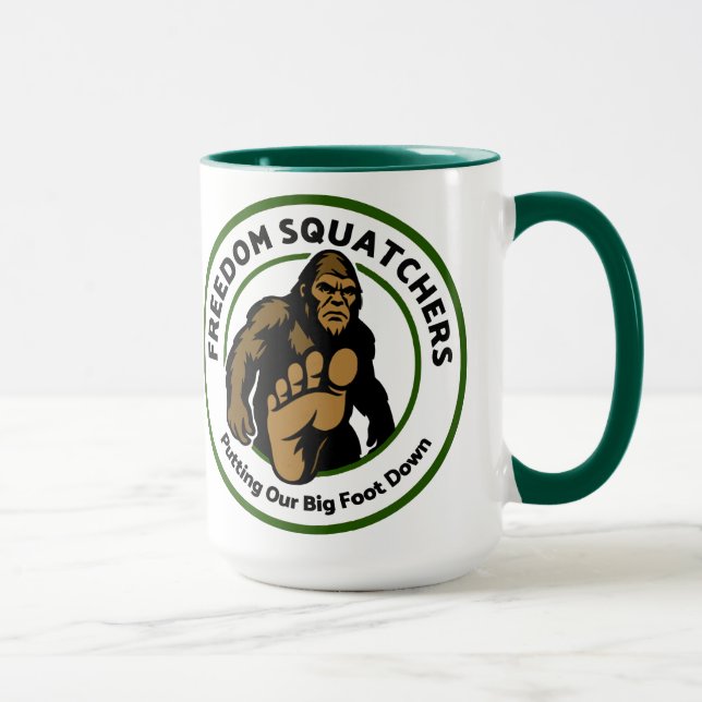 Freedom Squatchers "Big Foot Down" Coffee Mug (Droite)