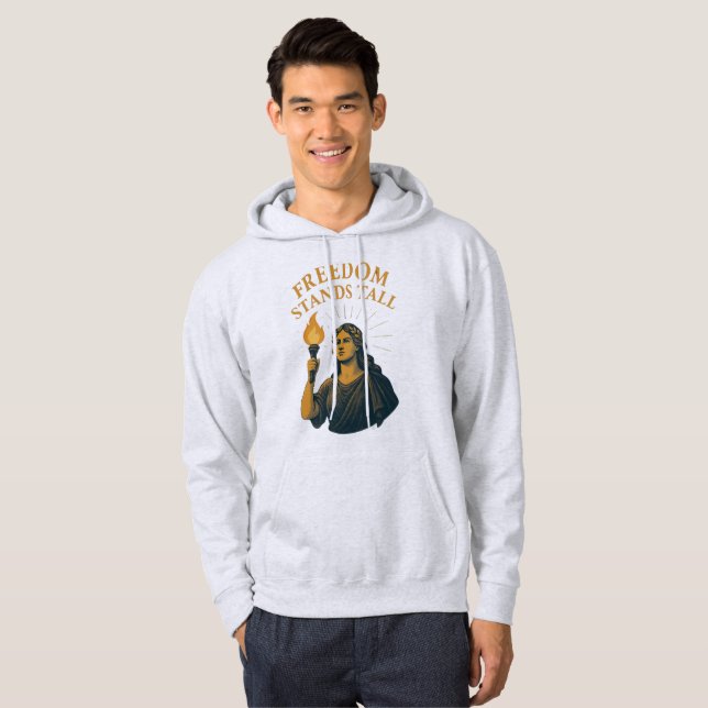 Freedom Stands Tall – A Torch for All Hoodie (Vorne ganz)