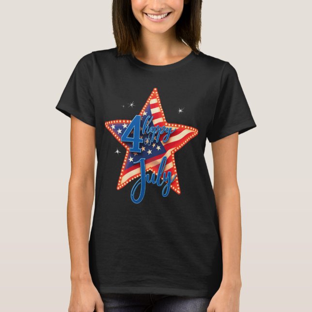 Freedom Threads: Bold American Pride Prints T-Shirt (Vorderseite)