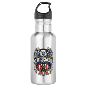 Freedom Tour 2026 Vintage Eagle Motorrad Edelstahlflasche