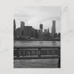 Freedom Tower New York City - "STAND UP" Postkarte
