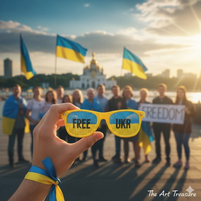 FREEDOM & Ukraine Flag Shades / Sonnenbrillen (Von Creator hochgeladen)