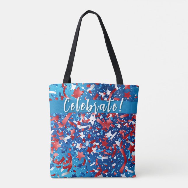 Freedom Vibes Celebration Tote Bag Tasche (Rückseite)