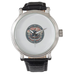 Freedom Vinyl Patriotisch Patriotische Vinyl-Schal Armbanduhr