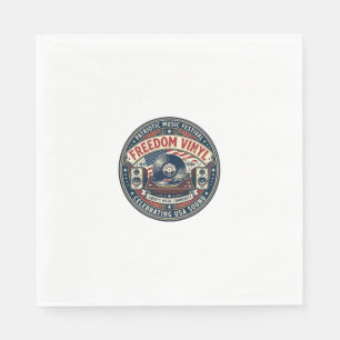 Freedom Vinyl Patriotisch Patriotische Vinyl-Schal Serviette