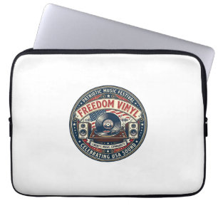 Freedom Vinyl Patriotisch Patriotischer Vinyl-Scha Laptopschutzhülle