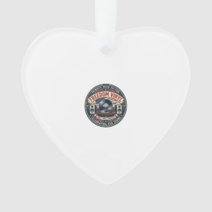 Freedom Vinyl Patriotisch Patriotischer Vinyl-Scha Ornament