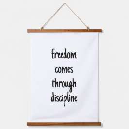 Freedom Wood Topped Wall Tapestry Wandteppich Mit Holzrahmen