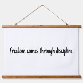 Freedom Wood Topped Wall Tapestry Wandteppich Mit Holzrahmen