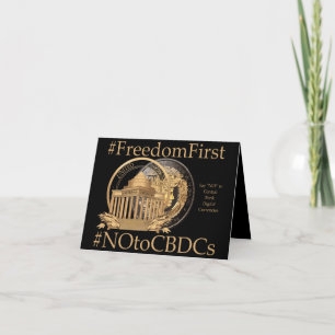 #FreedomFirst: Liberty Wallet - Embrace Freedom Dankeskarte