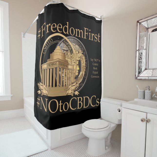 #FreedomFirst: Liberty Wallet - Embrace Freedom Duschvorhang (Beispiel)