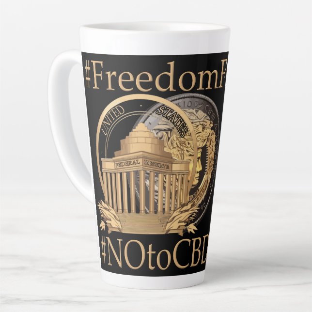 #FreedomFirst: Liberty Wallet - Embrace Freedom Milchtasse (Linke Ecke)