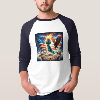 Freedom's Holy Light Patriotic T - Shirt - USA Pri