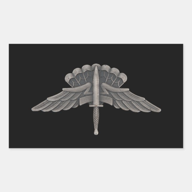 Freefall (HALO) Rechteckiger Aufkleber (Vorderseite)