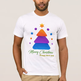 Freefit Frohe Weihnachten Baum Bella+Canvas T-Shir T-Shirt