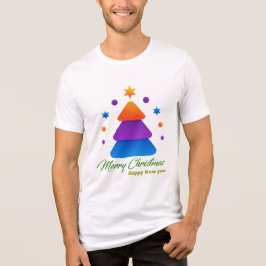 Freefit Frohe Weihnachten Baum Bella+Canvas Tri-Bl Tri-Blend Shirt