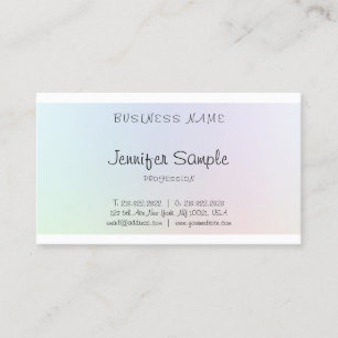 Freehand Script Elegant Professionell Modern Schli Visitenkarte