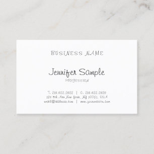 Freehand Script Elegant Schlicht Modern Profession Visitenkarte